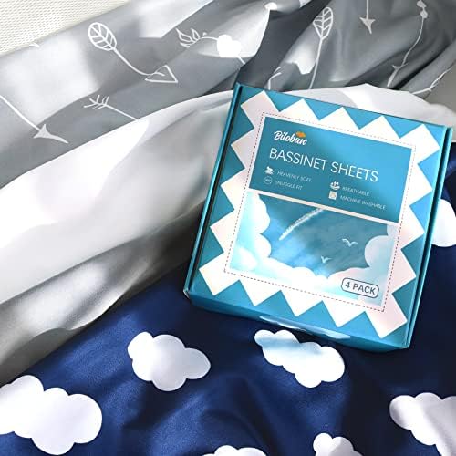 Baby Bassinet Sheets 4 Pack Compatible - Image 6