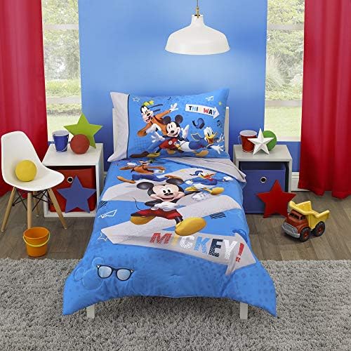 Disney Mickey Mouse and Pals 4 Piece Toddler Bedding Set - Image 2