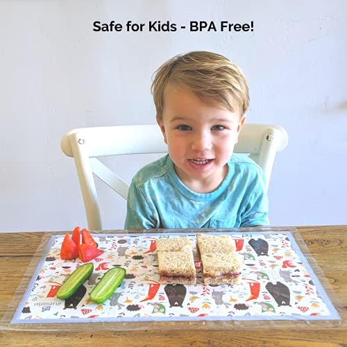 Suessie Disposable Placemats for Baby, Forest Animals - Image 6