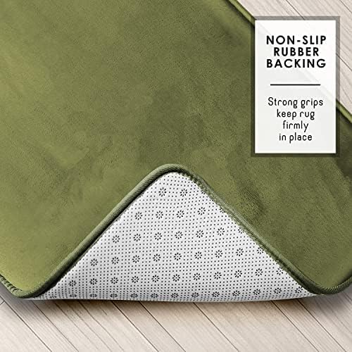 Clara Clark Bathroom Rugs, Velvet Memory Foam Bath Mat, Machine Washable Bath - Image 5