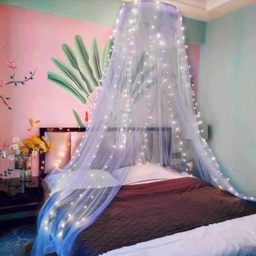 Lace Bed Canopy Mosquito Netting by Eimilaly