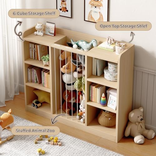 Toy Storage Organizer with 6 Cube, Stuffed Animal Storage - Image 4