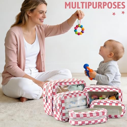 YOPCDJ 5PCS Diaper Bag Organizer Pouch Set, TSA Approved Toiletry Bag - Image 3