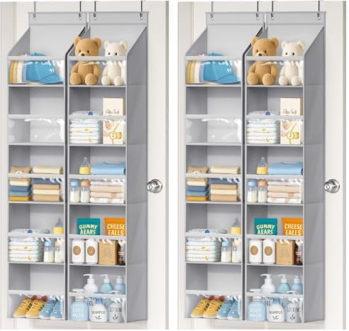 AOODA 4 Pack Over the Door Organizer, Large Capacity Closet Door Hanging by AOODA