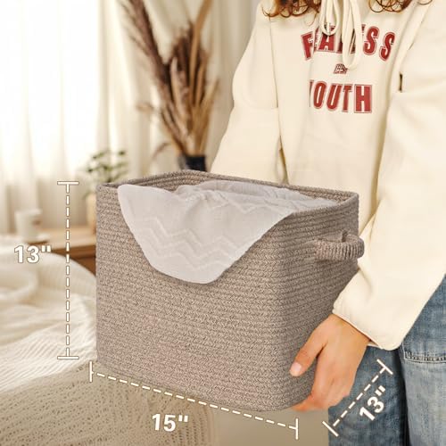 15×13 Inch Storage Cubes, 3 Pack Cube Storage Bins - Image 4