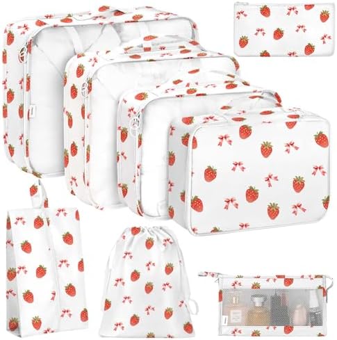 KPX 8 Set Packing Cubes for Travel, Luggage Packing Organizers Accessories by KPX