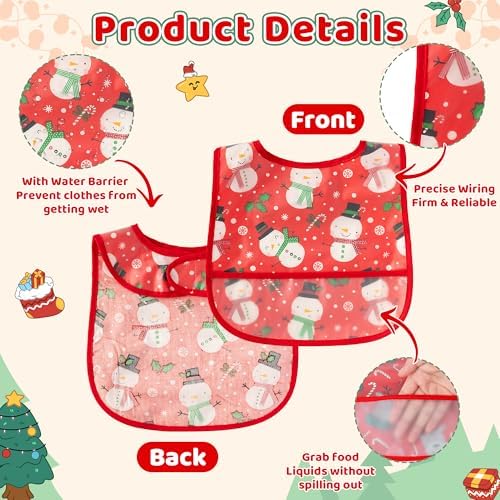 Christmas Baby Feeding Bib - Image 3