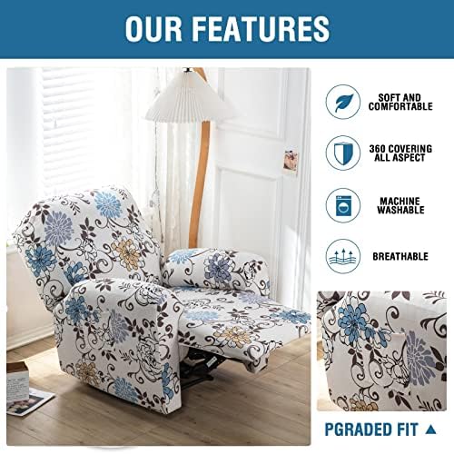 Recliner Chair Covers 4-Pieces Recliner Slipcovers Lazy Boy Chair Covers - Image 3
