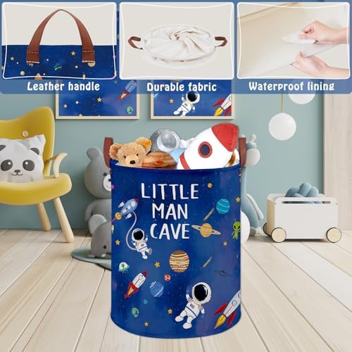 Space Themed Bedroom Decor Baby Laundry Hamper, Kid Laundry Basket - Image 4