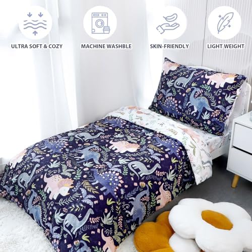 Pea Pod 4 Piece Dinosaur Toddler Bedding Set - Image 4