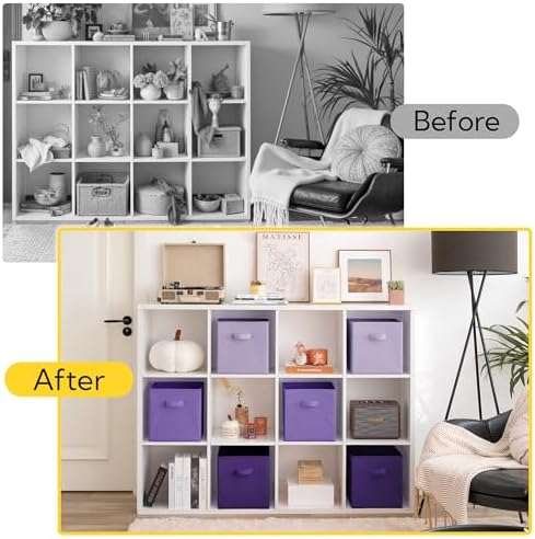 Cupic Cupid 6-Pack 11x11 Cube Storage Bins, Cube Bins - Image 5