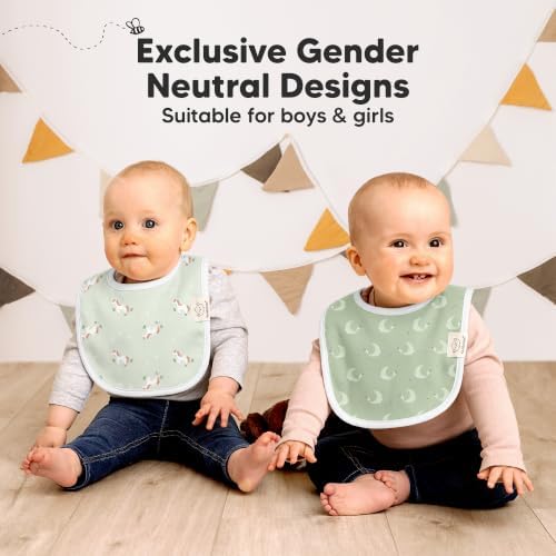 KeaBabies 8-Pack Organic Baby Bibs - Image 6