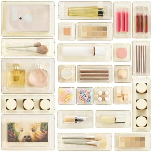 Vtopmart 25 Pack Plastic Drawer Organizers by Vtopmart