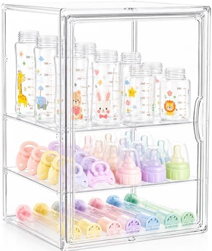 Baby Bottle Storage Organizer for Countertop Cabinet by Providinglifelongserviceforyourbetterlife