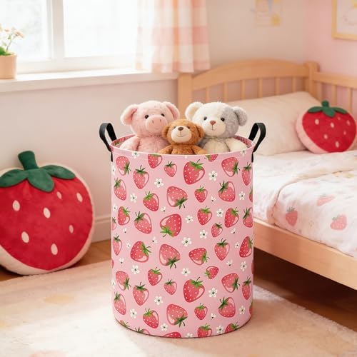 Strawberry Storage Bin Foldable Nursery Organizer Basket - Image 3