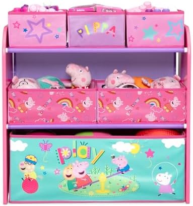 Delta Children - Peppa Pig Design & Store 6 Bin Toy Storage Organizer - - Image 5