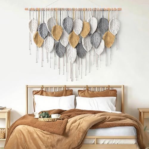 Large Macrame Wall Hanging Boho Woven Tapestry Chic Modern Home Decorations - Image 5