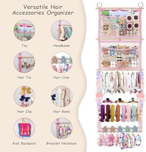 Headband Holder, 17x50 Inch Baby Bow Organizer - Image 4