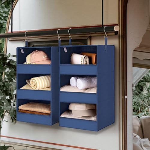 GRANNY SAYS 3-Shelf Hanging Closet Organizer, Foldable Storage - Image 5
