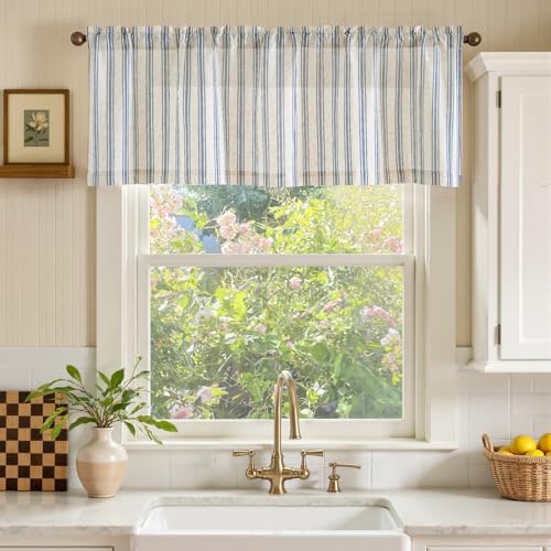 jinchan Linen Stripe Kitchen Valances - Image 2