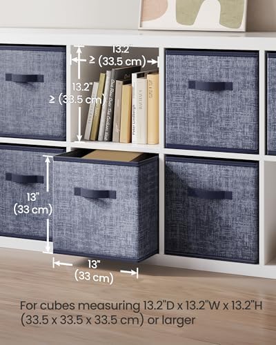 SONGMICS Storage Cubes, 13-Inch Foldable Closet Organizers - Image 3