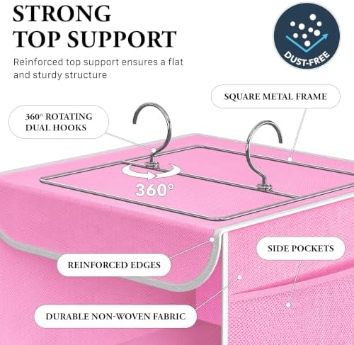 Simple Houseware 6 Shelf Hanging Closet Organizer - Image 3