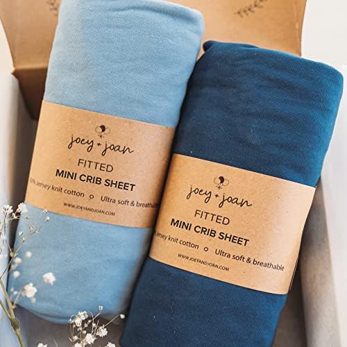 Joey + Joan Mini Portable 24x38 Fitted Crib Sheets – Compatible by JoeyJoan
