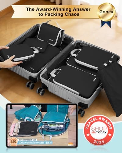 Gonex 10-Piece Compression Packing Cubes - Image 2