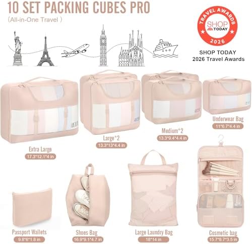 Veken 4 Set/6 Set /8 Set /9 Set /10 Set /11 Set Packing Cubes - Image 2
