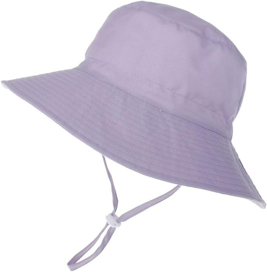 Baby Sun Hat Toddler Beach Swim Hats UPF 50+ Summer Bucket Hat Kids Infant Wide Brim Adjustable Sun Hat for Baby Boy Girls