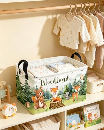 Essme Rectangular Animal Basket, Kids Storage Bins Organizer - Image 6