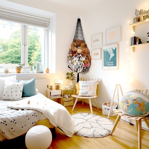 Amdermi Stuffed Animal Hammock Corner Hanging Net - Image 5