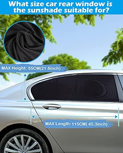 Tevlaphee Car Sunshade Kids, Universal Sun Visor Car Net Sunscreen Baby - Image 2