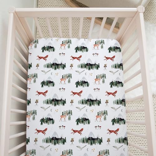 Sorrel + Fern Baby Crib Sheets Neutral, Fitted 2-Pack - Image 3