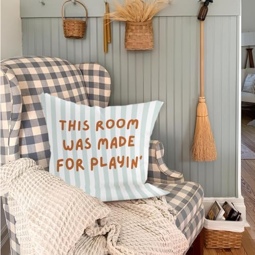 Kids Playroom Pillow Covers 18x18, Playroom Decor - Image 6