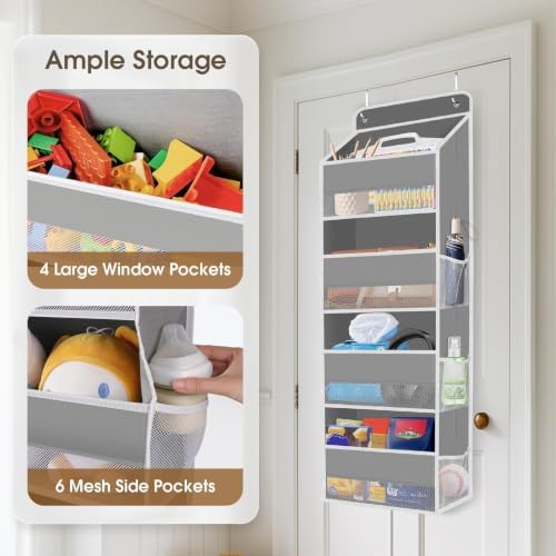 SpaceHacks 1 Pack Over The Door Organizer Hanging Storage Room Organizer - Image 4