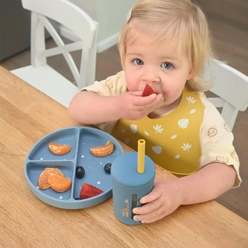 Baby Silicone Bibs 2 Sets Baby Bibs - Image 3