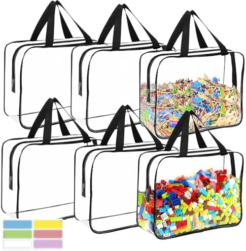 6 Packs Large Toy Storage Bags by OPELETNNT