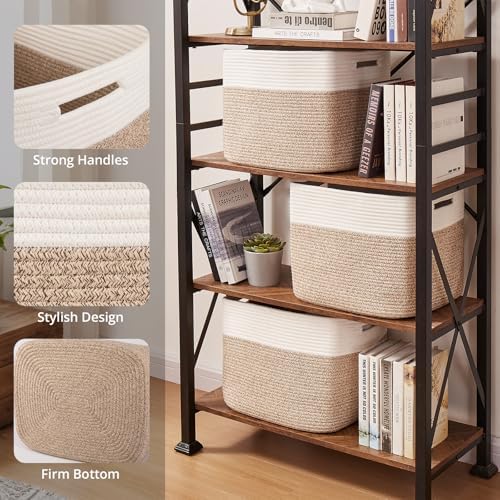 OIAHOMY 13 Inch Cube Storage Bins, Insert Storage Baskets - Image 3