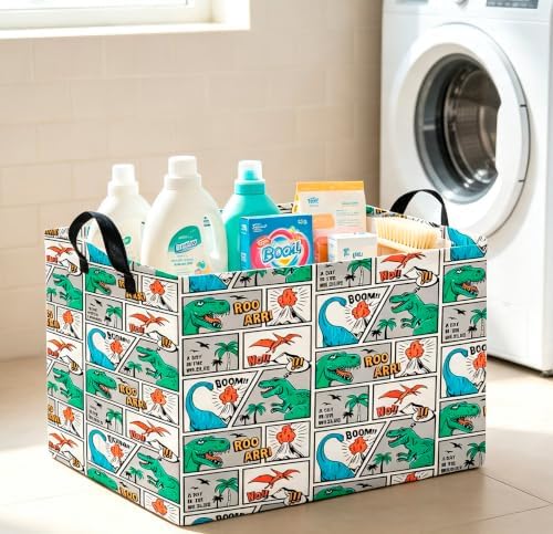 CLOCOR Rectangular Storage Bin, Waterproof Book Box, Room Decor - Image 4