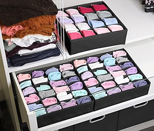 Simple Houseware Sock Drawer Organizer, 3 Pack - Image 3