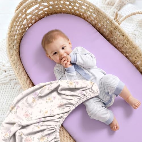 3 Pack Stretchy Bassinet Sheets - Image 5