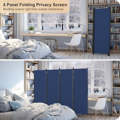 Partition Room Divider 4 Panel Portable Wall - Image 4