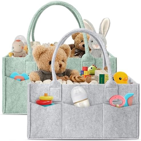 HIPHOP PANDA 2-Pack Diaper Caddy Organizer by HIPHOPPANDA