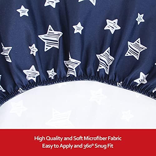 Crib Sheets for Boys or Girls 2 Pack, Fitted Crib Sheet - Image 3