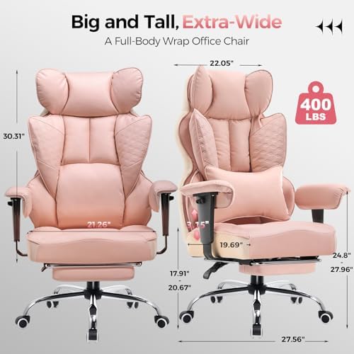 GTPLAYER Big and Tall Gaming Chair 400lbs Heavy Duty Office Chair - Image 2