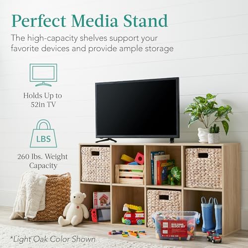 Best Choice Products Kids Bookcase 8-Cube Storage Organizer, 13.5in Shelf - Image 5