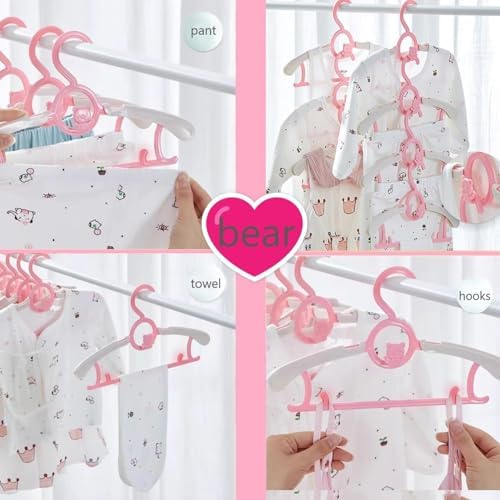 Baby Clothes Hangers 50 Pack, Plastic Kids Hangers Space Saving - Image 4