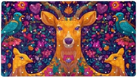 Shower Mat Non Slip, Deer Flowers Birds Anti Slip Bath Mat by Anna+Cowper