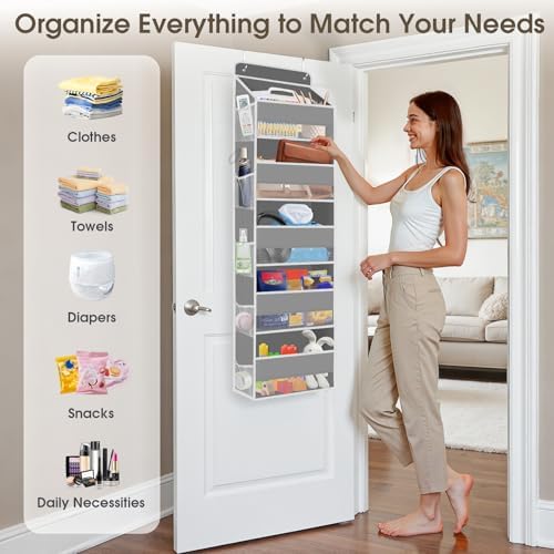 1Pack Over The Door Organizer Large Capacity Hanging Storage Room Organizer - Image 6
